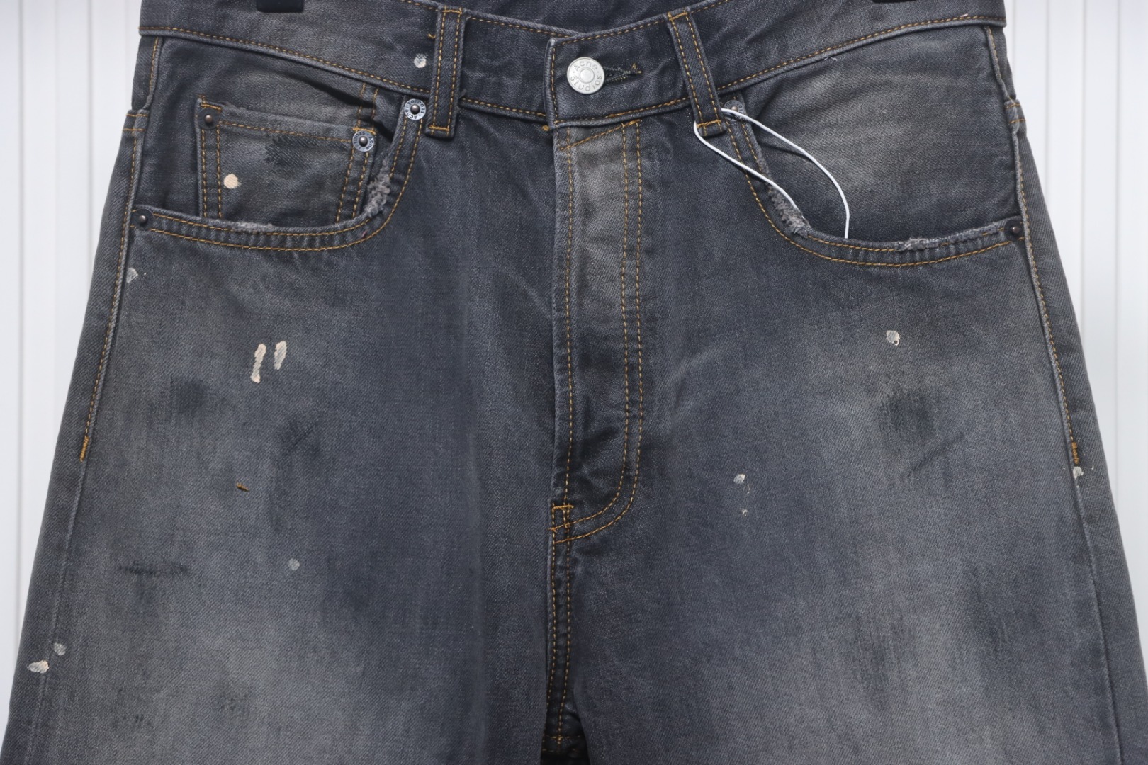 Top Quality Acne Studios Ink-splashed Jeans