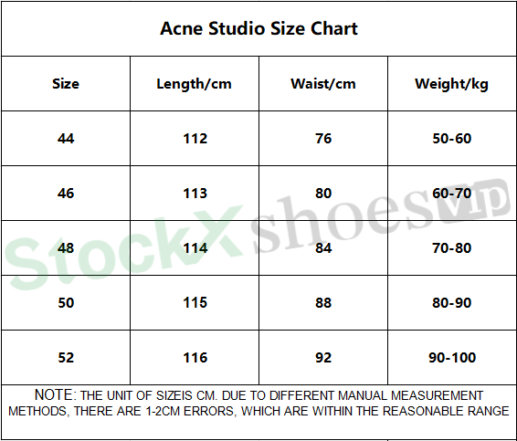 Top Quality Acne Studios Multi-Belt Pattern Jeans