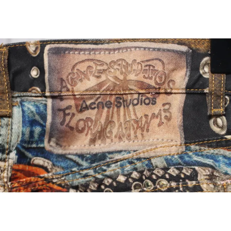 Top Quality Acne Studios Multi-Belt Pattern Jeans