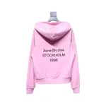 Top Quality Acne Studio Washed Distressed Hoodie (Pink)