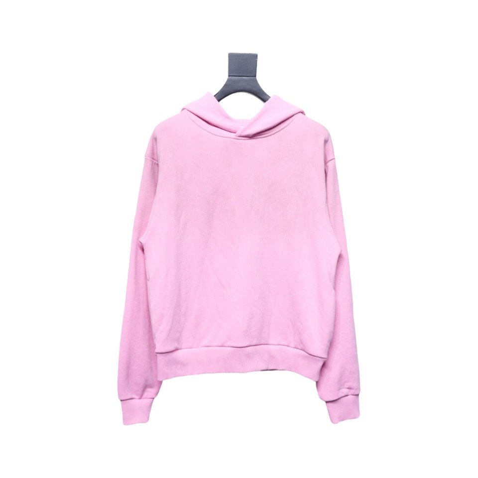 Top Quality Acne Studio Washed Distressed Hoodie (Pink)