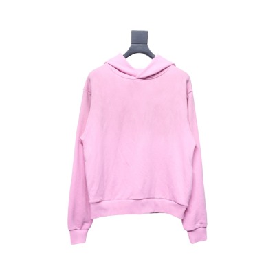 Top Quality Acne Studio Washed Distressed Hoodie (Pink) 01