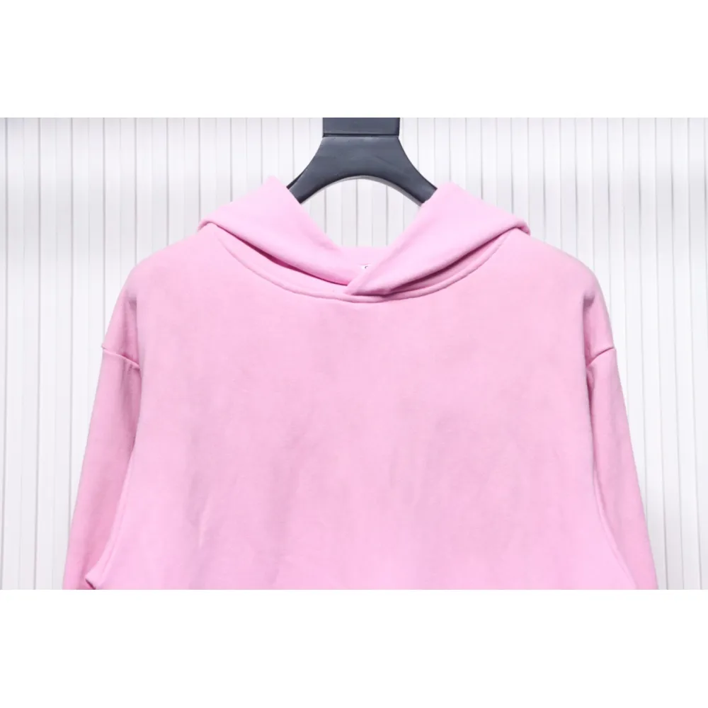 Top Quality Acne Studio Washed Distressed Hoodie (Pink)