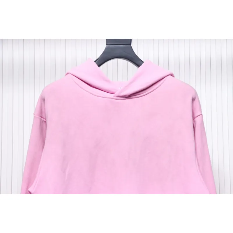 Top Quality Acne Studio Washed Distressed Hoodie (Pink)