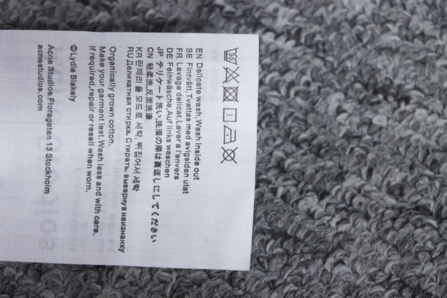 Top Quality Acne Studio Washed Distressed Hoodie (Pink)