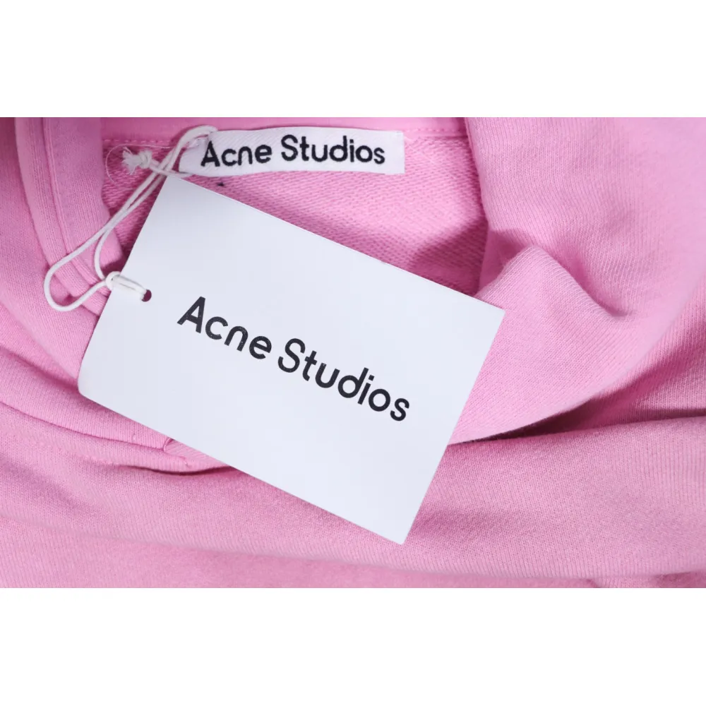 Top Quality Acne Studio Washed Distressed Hoodie (Pink)