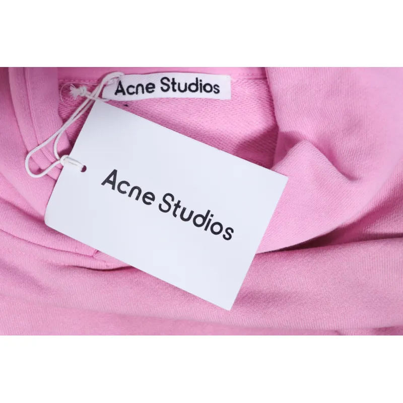 Top Quality Acne Studio Washed Distressed Hoodie (Pink)