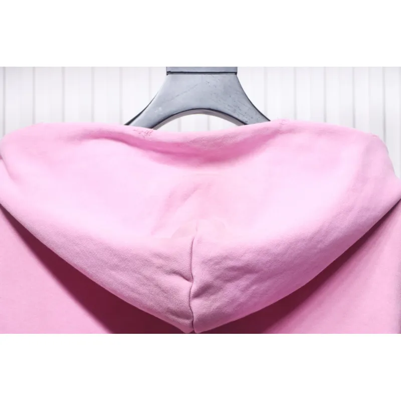 Top Quality Acne Studio Washed Distressed Hoodie (Pink)