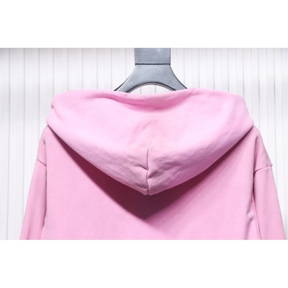 Top Quality Acne Studio Washed Distressed Hoodie (Pink)