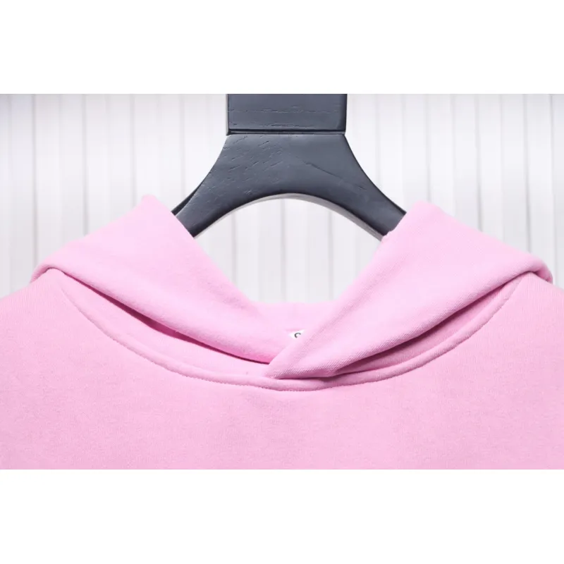 Top Quality Acne Studio Washed Distressed Hoodie (Pink)