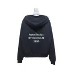 Top Quality Acne Studio Washed Distressed Hoodie (Black)