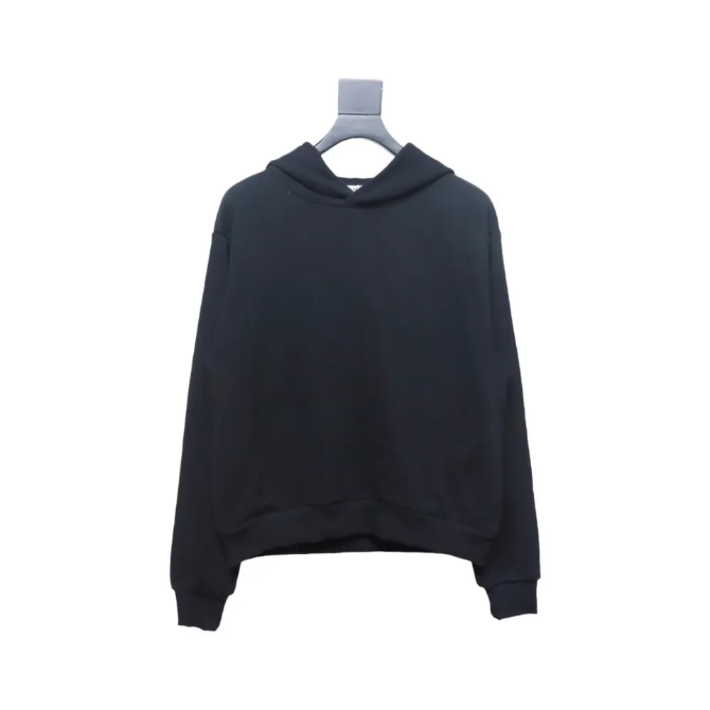 Top Quality Acne Studio Washed Distressed Hoodie (Black)