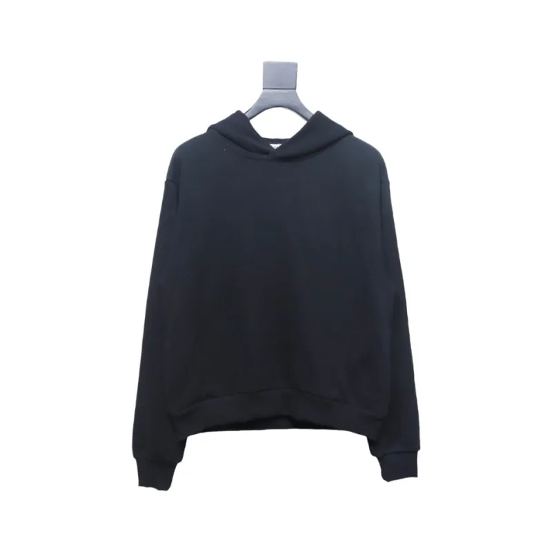 Top Quality Acne Studio Washed Distressed Hoodie (Black)