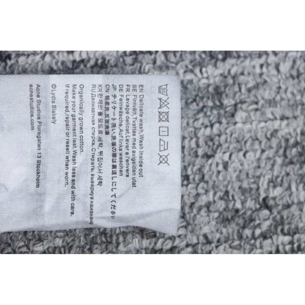 Top Quality Acne Studio Washed Distressed Hoodie (Black)