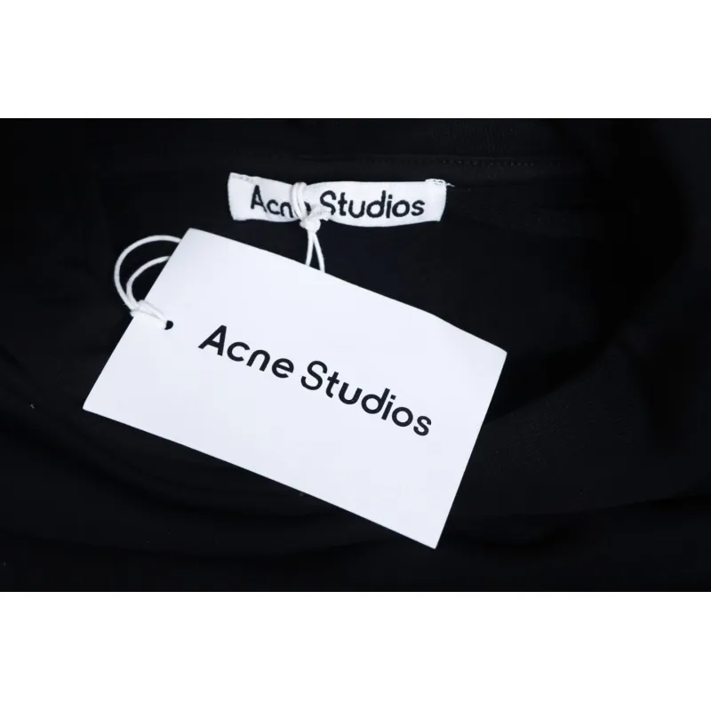 Top Quality Acne Studio Washed Distressed Hoodie (Black)