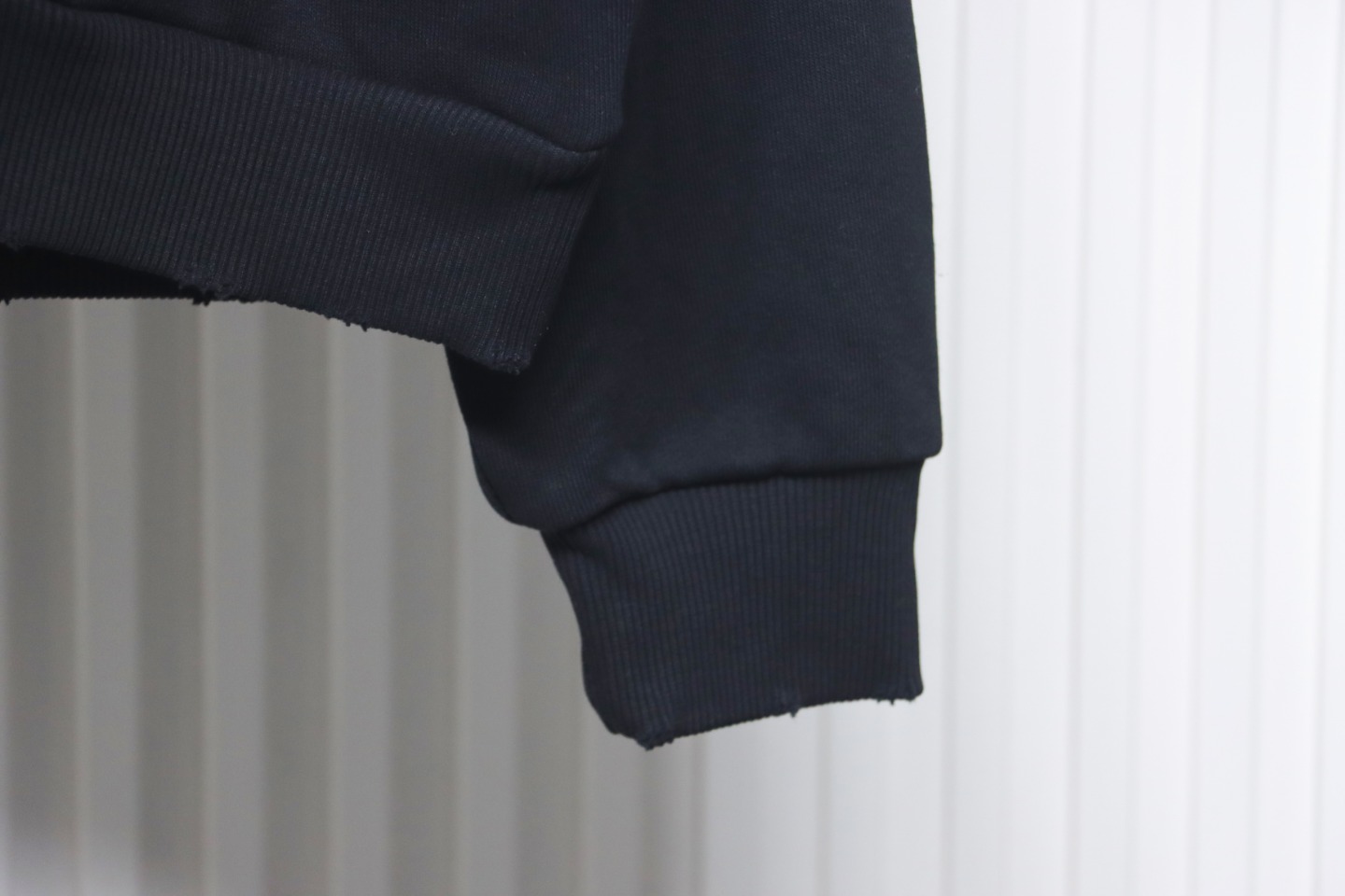 Top Quality Acne Studio Washed Distressed Hoodie (Black)