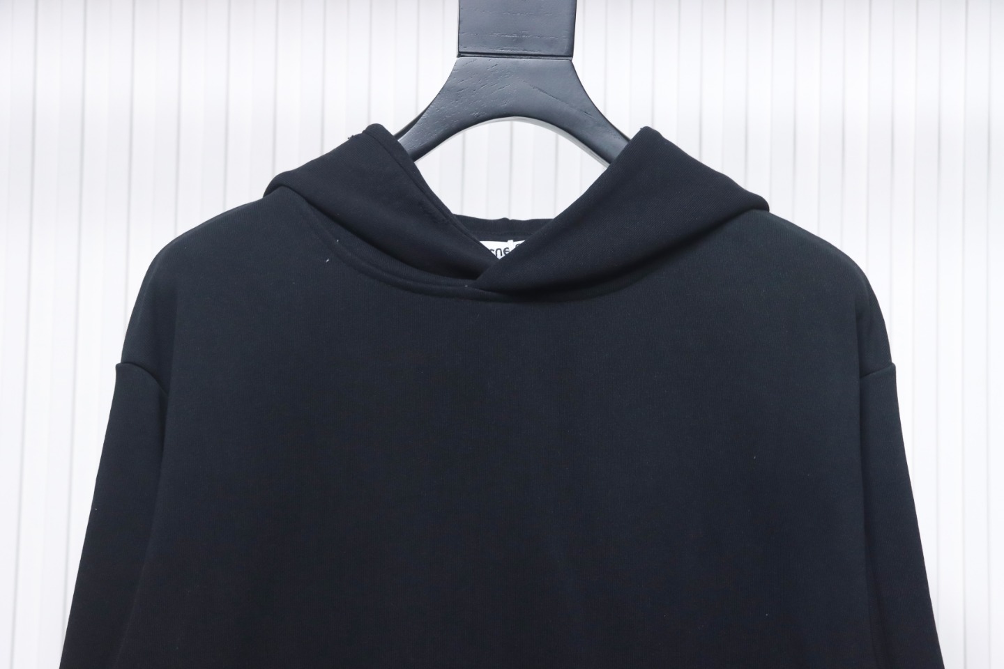 Top Quality Acne Studio Washed Distressed Hoodie (Black)