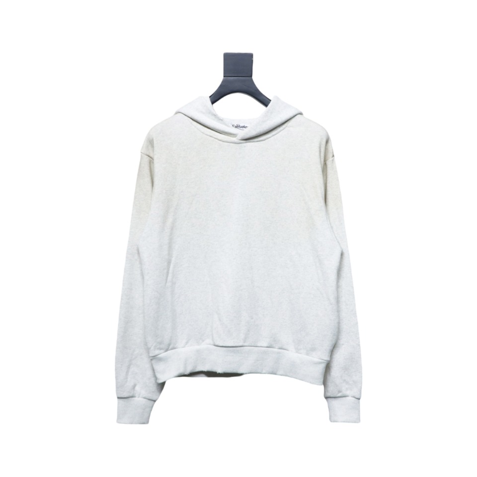 Top Quality Acne Studio Washed Distressed Hoodie (White)