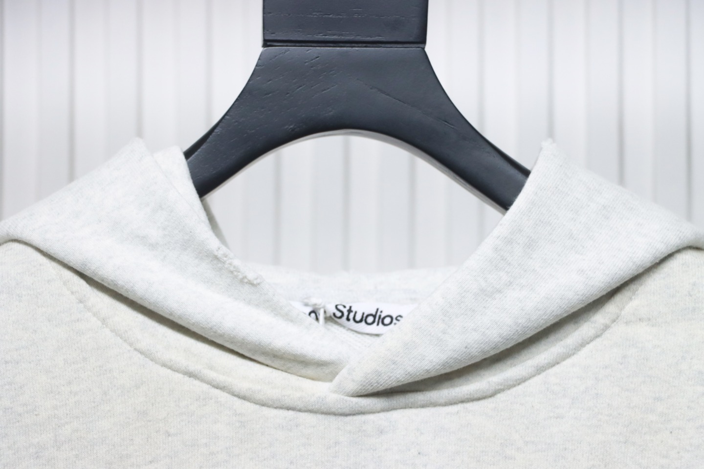 Top Quality Acne Studio Washed Distressed Hoodie (White)