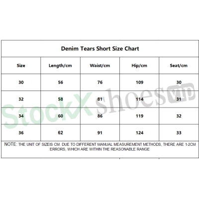 Top Quality Denim Tears Cotton Wreath Jean Short Black 02