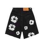 Top Quality Denim Tears Cotton Wreath Jean Short Black