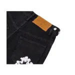 Top Quality Denim Tears Cotton Wreath Jean Short Black