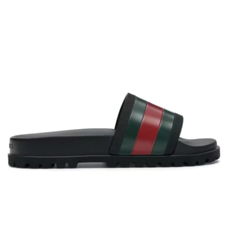 Gucci Web Slide Sandal Black