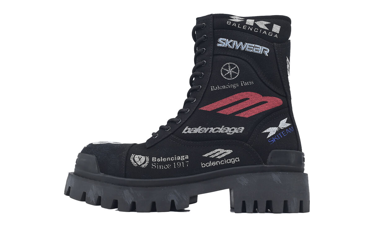    Balenciaga Combat Strike Boots Graffiti