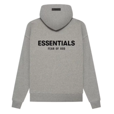 Top Quality Fear of God Essentials Hoodie Dark Oatmeal 02