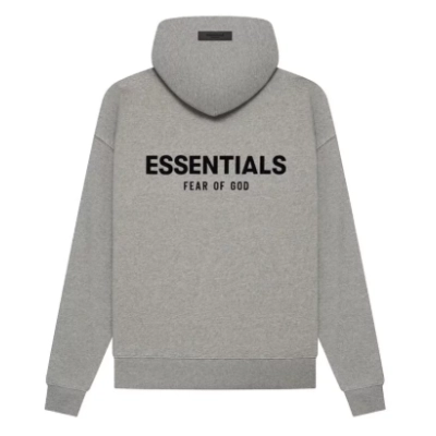 Top Quality Fear of God Essentials Hoodie Dark Oatmeal 02