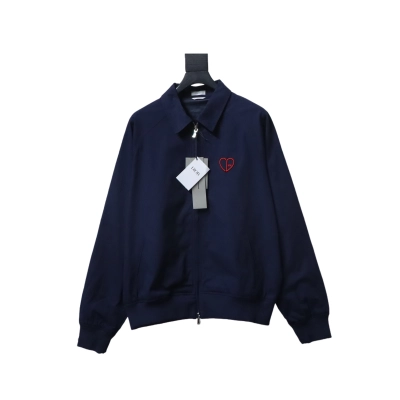 Top Quality Dior Heart Embroidered Cropped Jacket 02