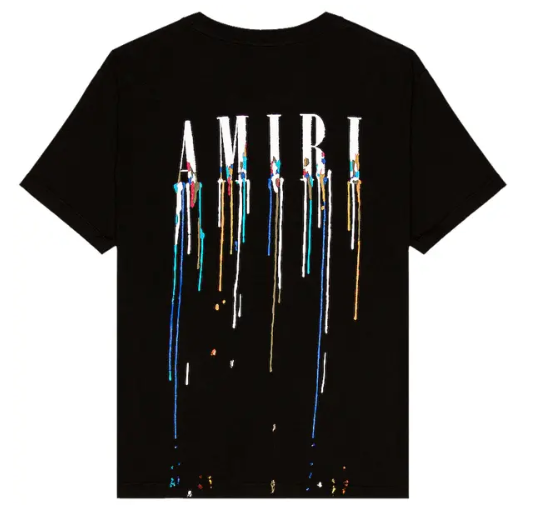     Amiri Paint Drip Core Logo Tee Black