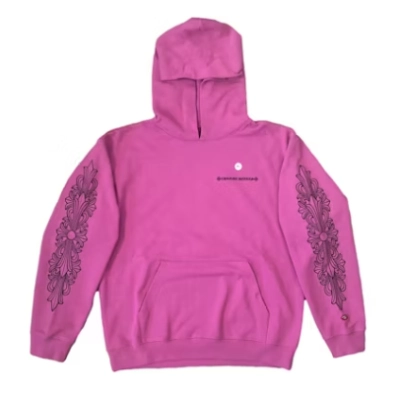 Top Quality Chrome Hearts Hollywood Patchwork Hoodie 01