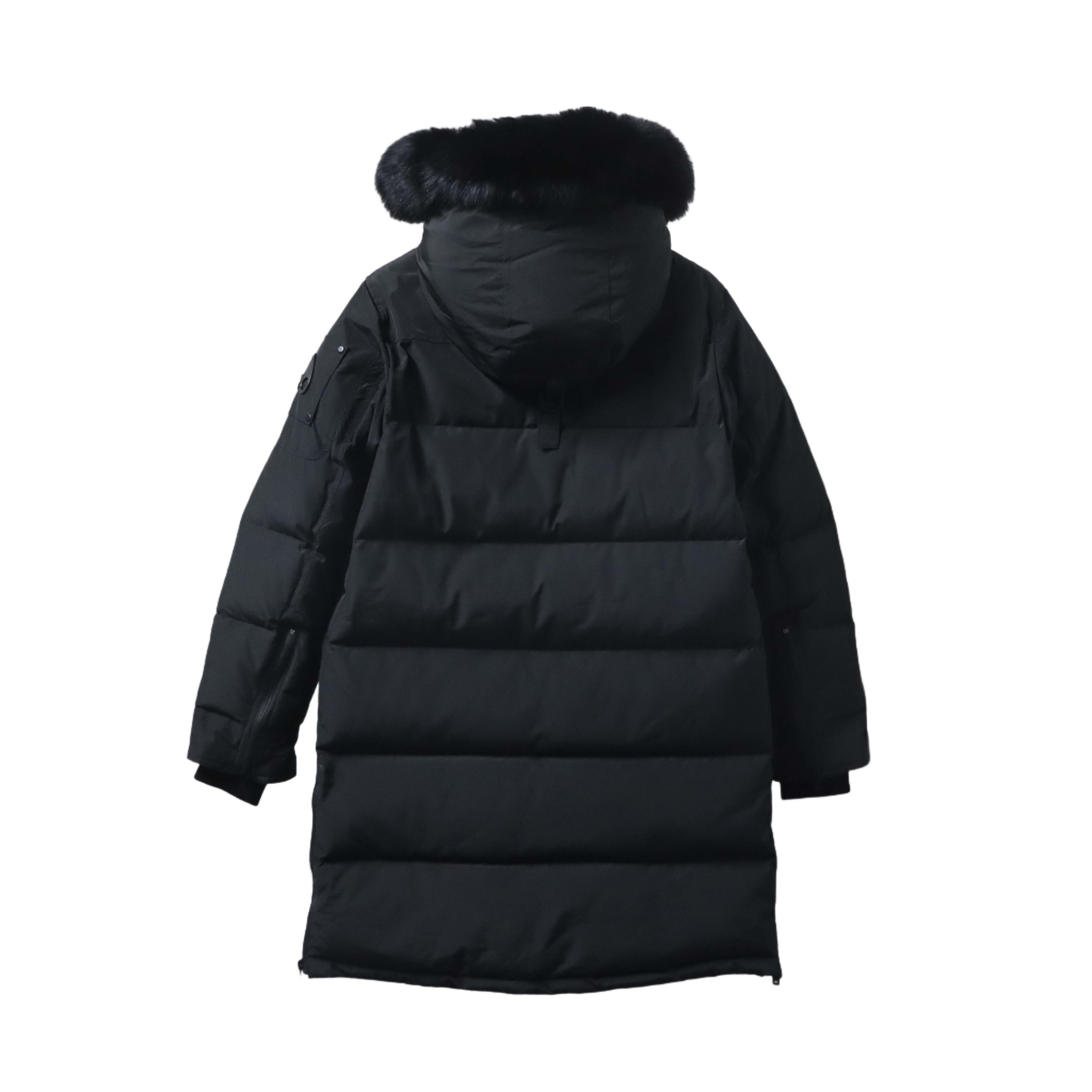 Top Quality Moose Knuckles Classic Long Down Jacket Black
