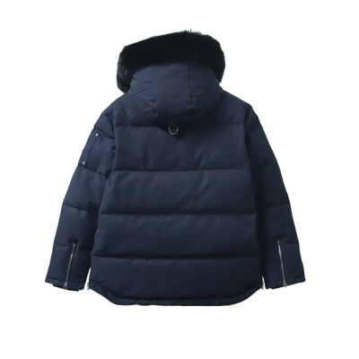 Top Quality Moose Knuckles Original 3q Down Jacket Dark Blue 02