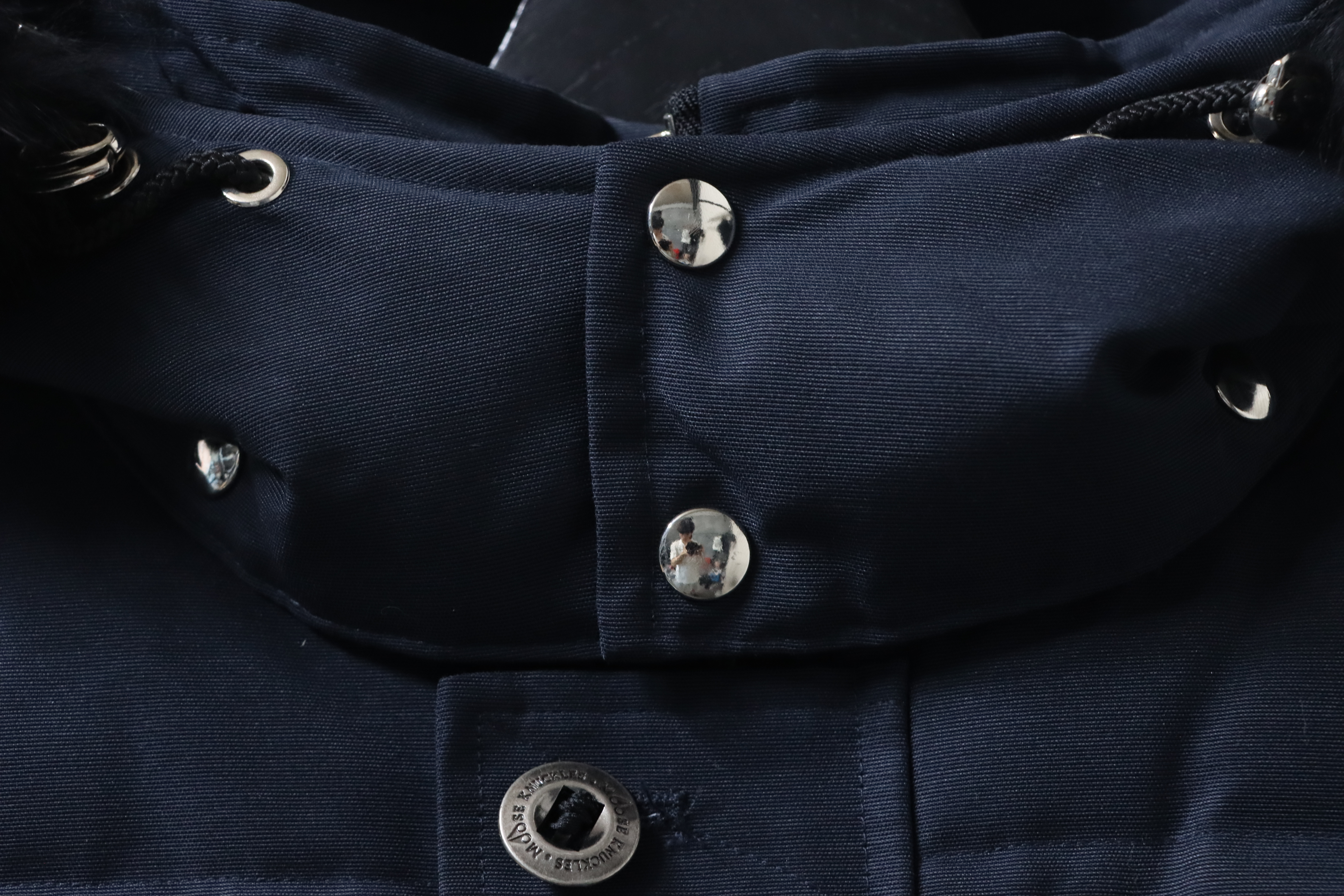 Top Quality Moose Knuckles Original 3q Down Jacket Dark Blue