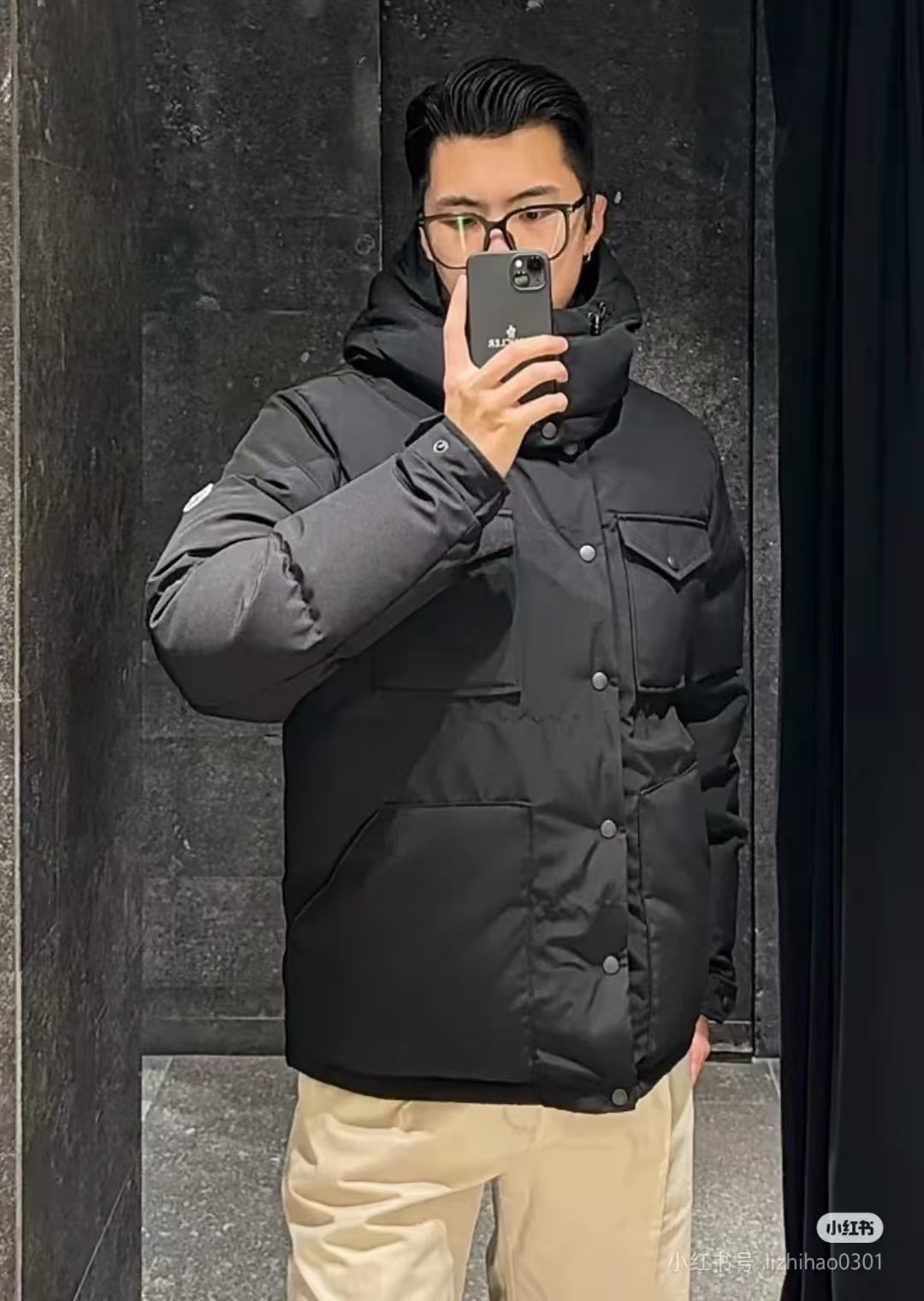 Top Quality     Moncler Workwear Down Jacket for Men Black