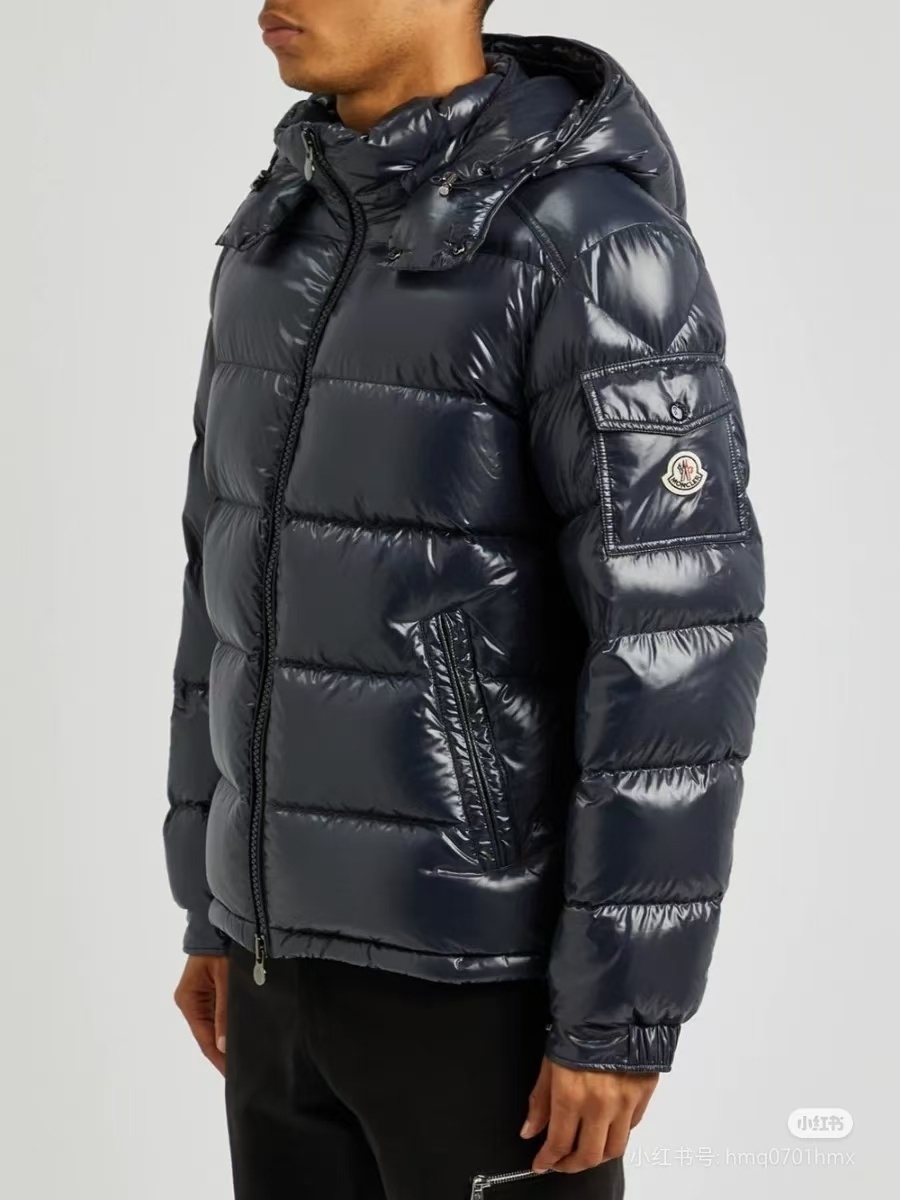 Top Quality Moncler ECRINS Hooded Down Jacket Navy