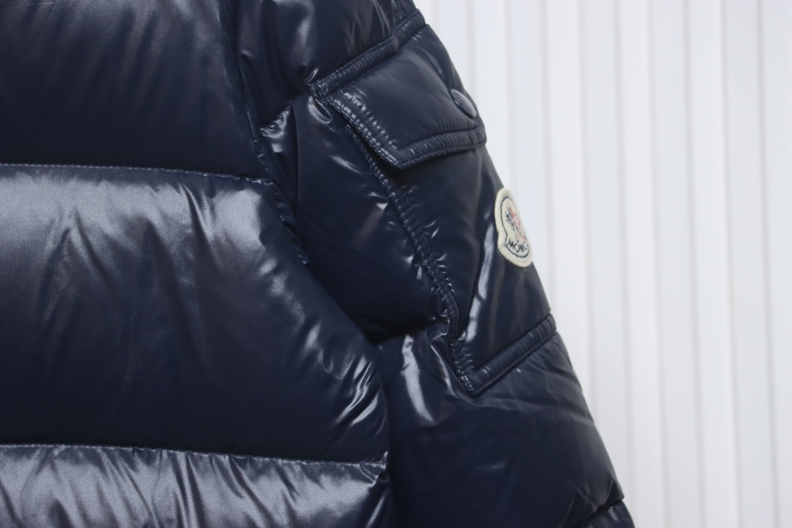 Top Quality Moncler ECRINS Hooded Down Jacket Navy