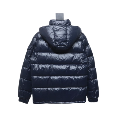 Top Quality Moncler ECRINS Hooded Down Jacket Navy 02