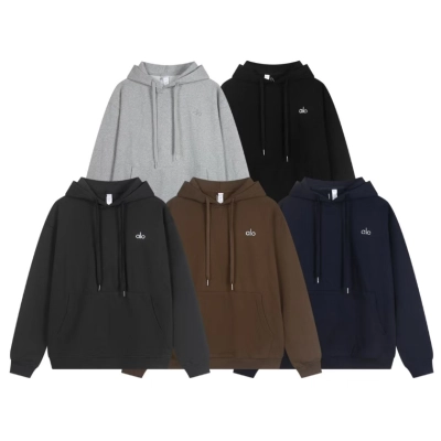 Top Quality Alo Yoga Accolade Cotton-Blend Jersey Hoodie 01