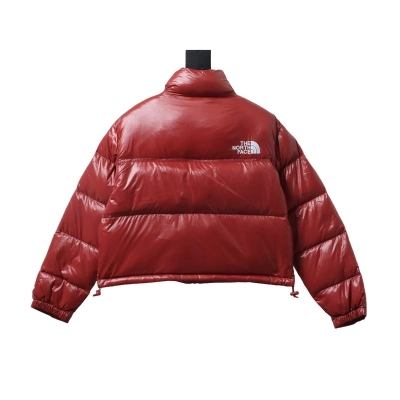     The North Face Nuptse Short Down Jacket Red 02