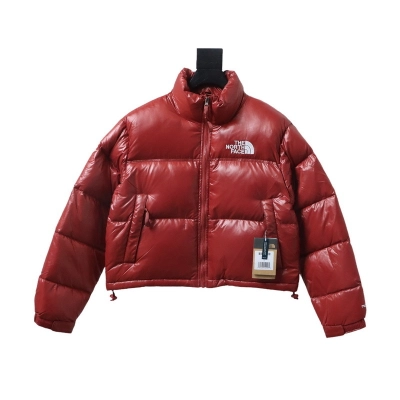     The North Face Nuptse Short Down Jacket Red 01