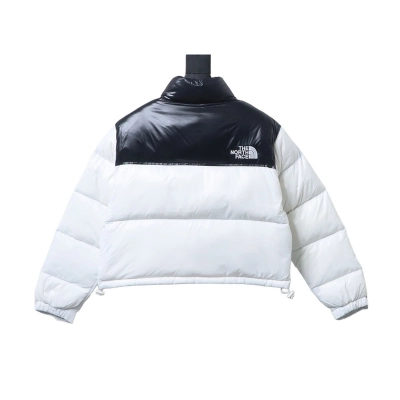     The North Face Nuptse Short Down Jacket White 02