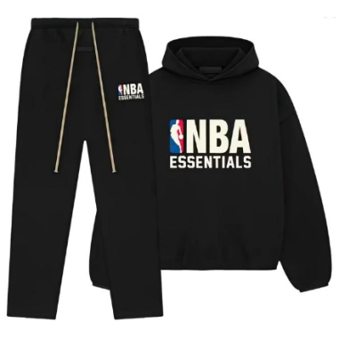 Top Quality Fear of God Essentials NBA Relaxed Suit Black 01