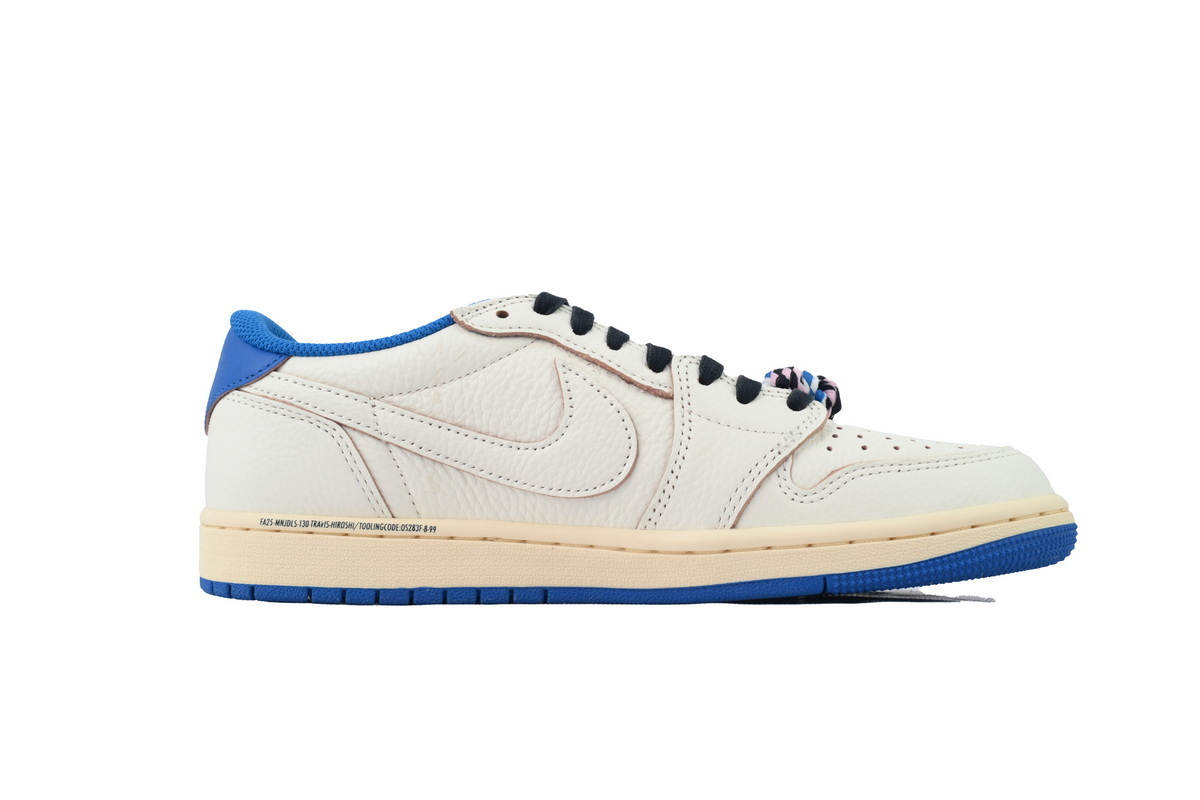    Pkgod Jordan 1 Retro Low OG SP Fragment x Travis Scott Sail Military Blue DM7866-104