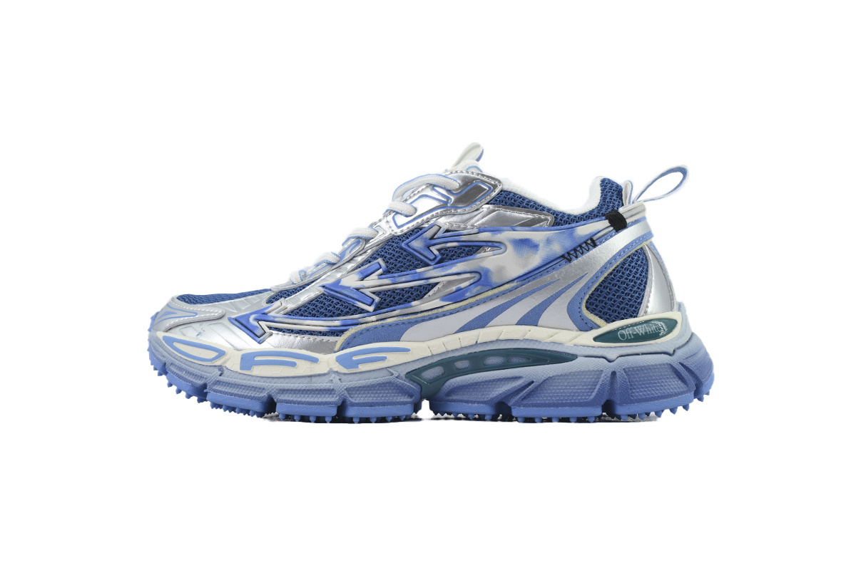 Pkgod OFF-WHITE Be Right Back Silver Blue OMIA295S25FAB0047245