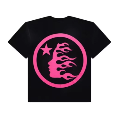 Top Quality Hellstar Classic T-shirt (Gel Print) Black/Pink 02