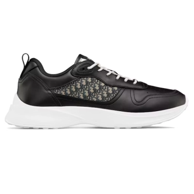 Dior B25 Runner Black Smooth Calfskin Oblique Jacquard 3SN299ZIR_H965 01