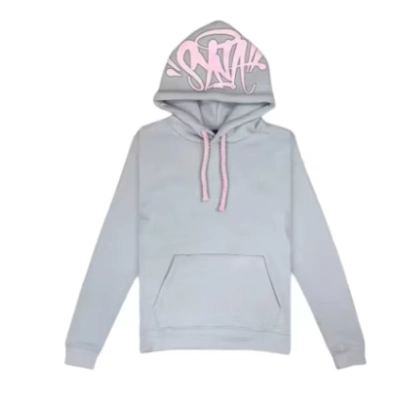 Top Quality Syna Syna Logo Tracksuit Grey/Pink 02